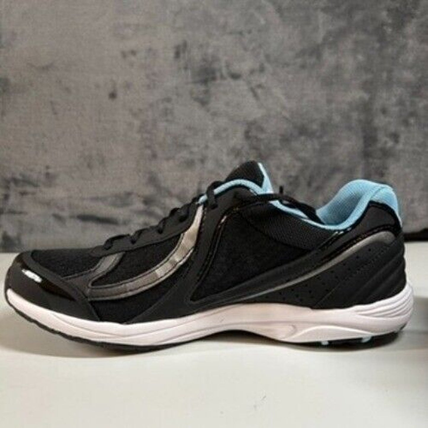 Ryka Dash 3 Walking Shoes Athletic Comfort Training Black Blue Womens 9M New