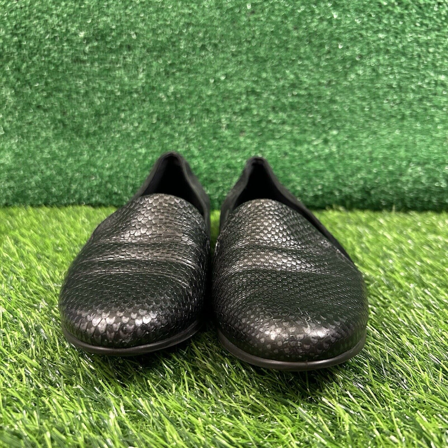 Ecco Touch Ballerina 2.0 Flats Womens 7 M Black Leather Shoes Slip On Comfort