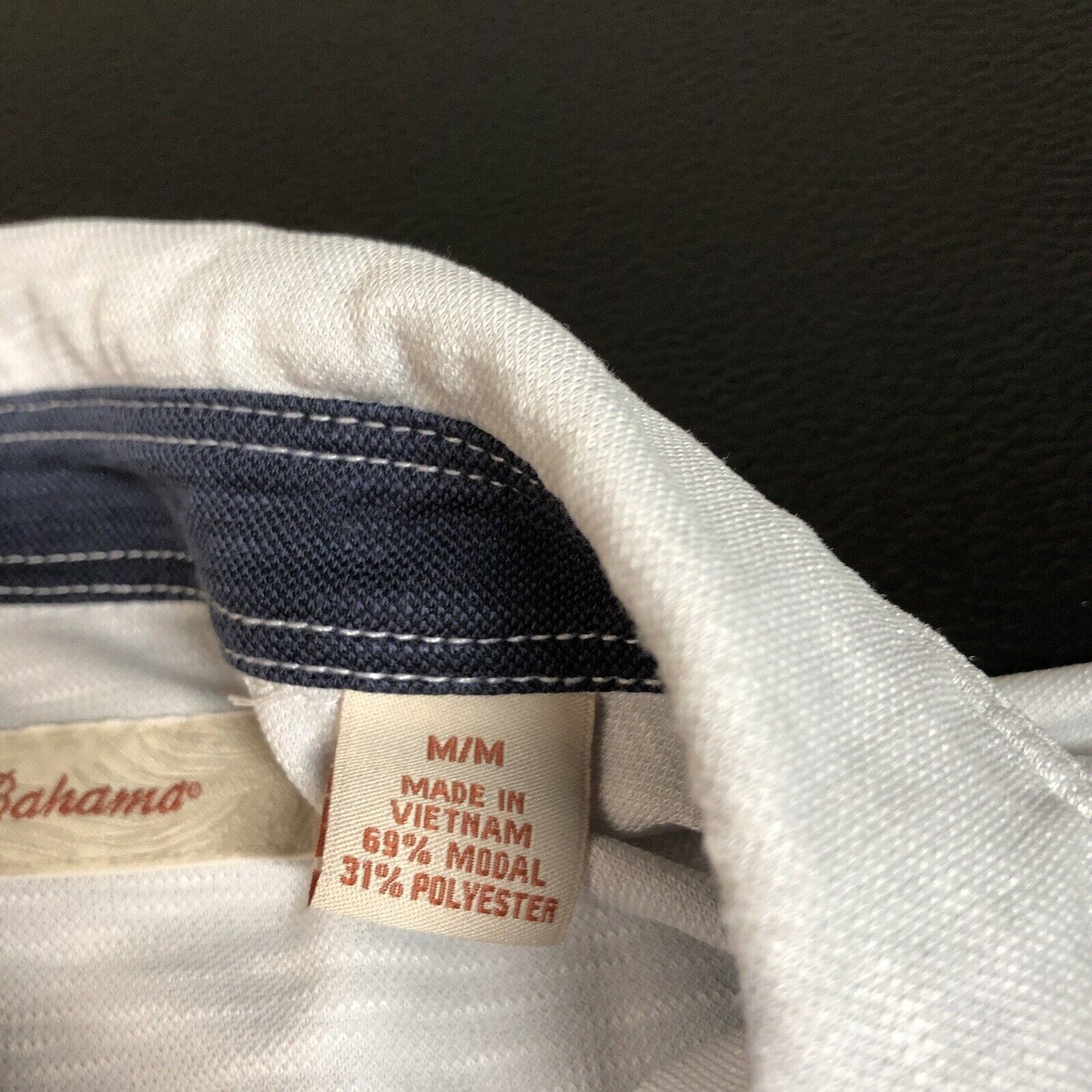 Tommy Bahama Polo Shirt Mens Medium Gray Modal Short Sleeve Beach Golf Casual