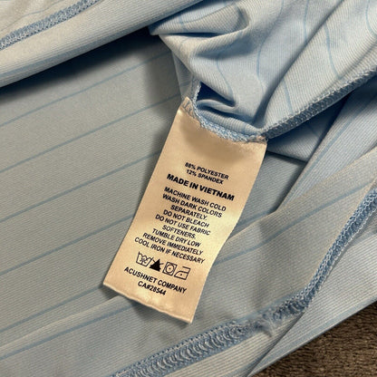 FootJoy Polo Shirt Mens Extra Large Blue Striped Golf Short Sleeve Casual Work