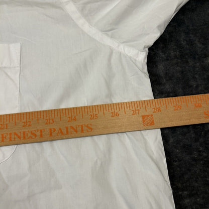 Giovanni Uomo Dress Shirt Mens 18.5 34/35 White Button Up Long Sleeve Formal