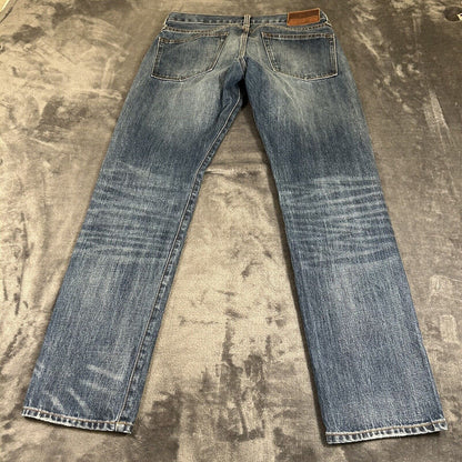 J Crew Jeans Mens 35x36" Blue Slim Boot Straight Denim Pants Western