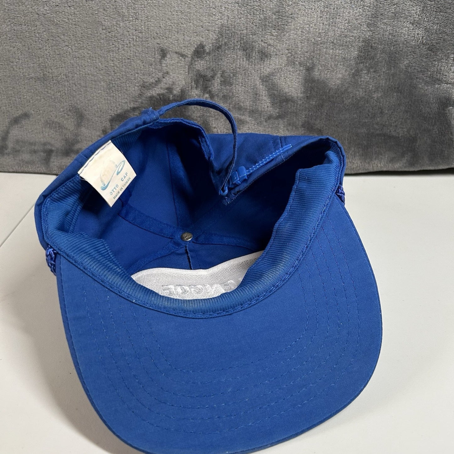 Vintage Glencoe Hat Cap Mens Strap Back Blue Rope Otto Cap Retro Adjustable