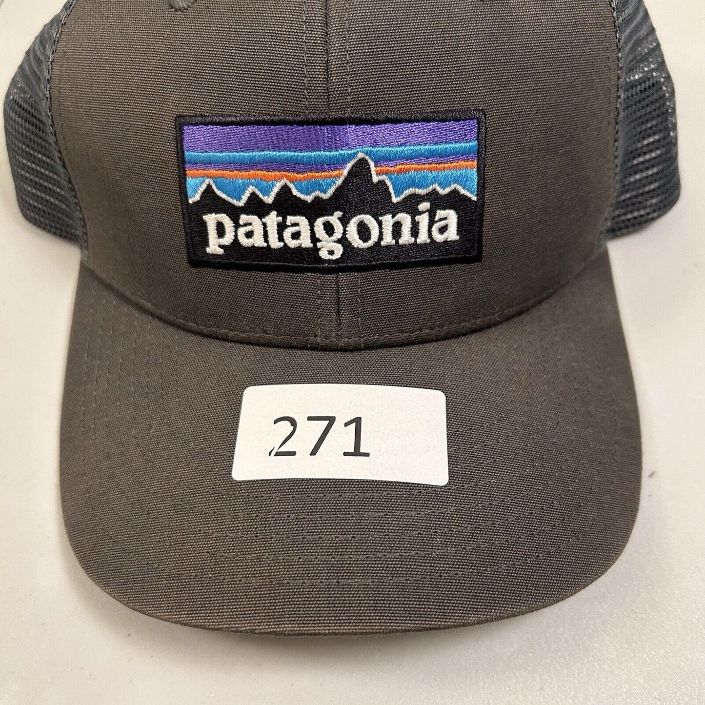 Patagonia Trucker Hat Cap Mens Snapback Gray Outdoor Meshback Adjustable Canvas