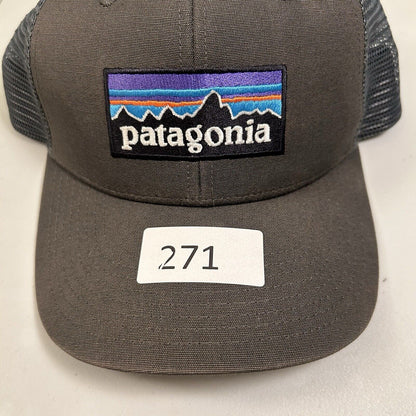 Patagonia Trucker Hat Cap Mens Snapback Gray Outdoor Meshback Adjustable Canvas
