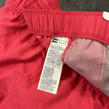 Billabong Board Shorts Men XXL 2XL 36" Red Drawstring Hybrid Swim Recycler NEW