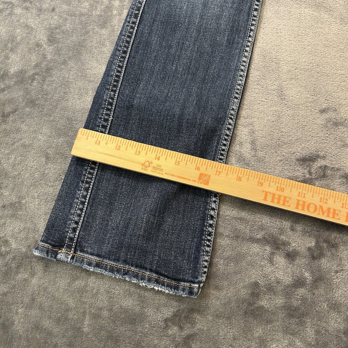 Silver Frances Jeans Womens 18 Blue 27x33" Blue Denim Pants Flare Stretch Casual