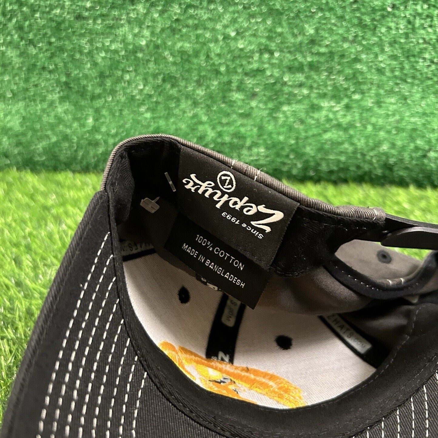 Iowa Hawkeyes Hat Cap Mens Black Gray Strapback College Zephyr Embroidered