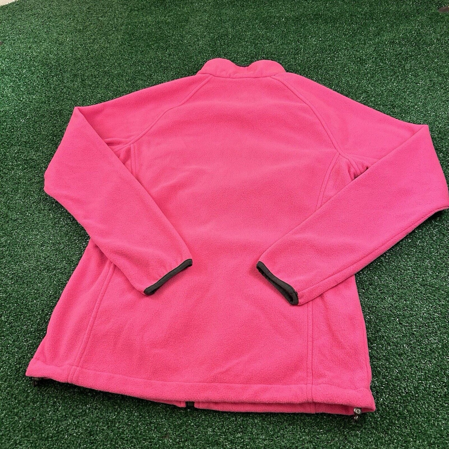 New Balance Sweater Womens Medium Pink Full Zip Fleece Sweatshirt Outdoor Comfy