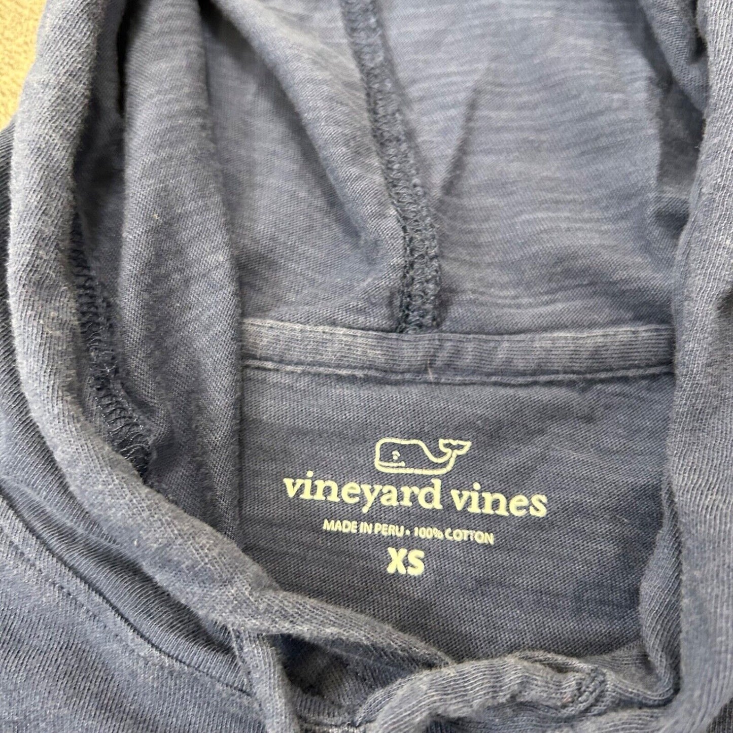 Vineyard Vines Sweater Womens Extra Small Blue Pullover Hooded Sweatshirt Casual