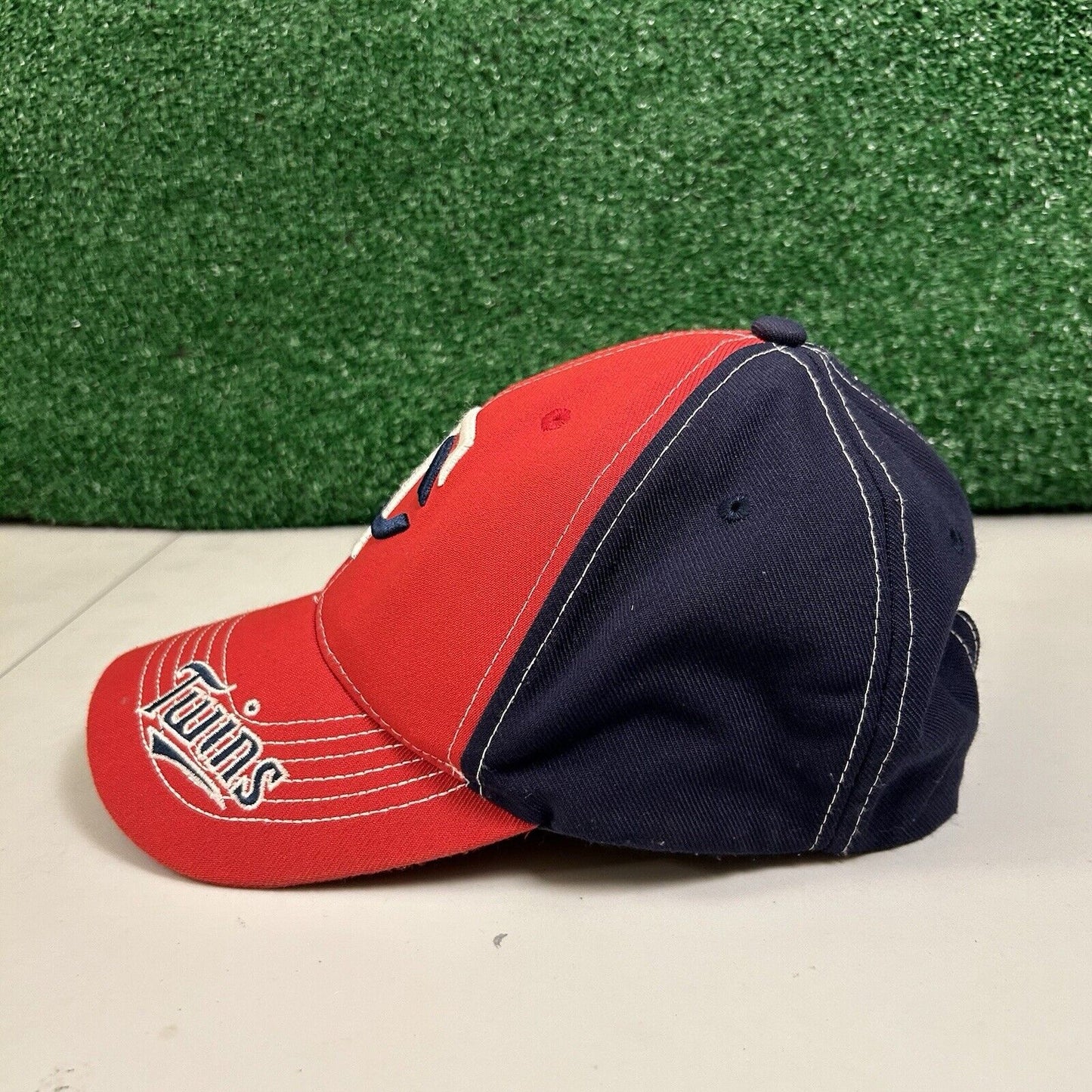 Minnesota Twins Hat Cap Mens Strapback Red Navy TC Logo MLB Baseball '47 Brand
