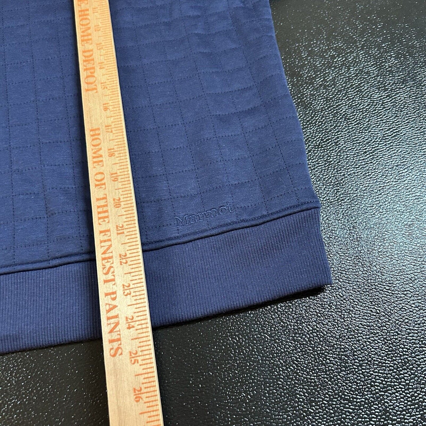 Marmot Roice Crew Sweater Womens Extra Large Navy Pullover Quilted New $90