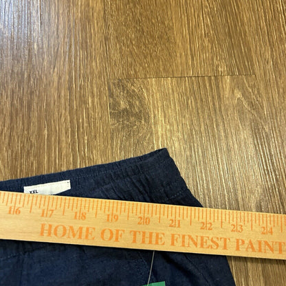 Gap Easy Chino Shorts Mens XXL 2XL 42" Blue Linen Beach Comfort Casual NEW