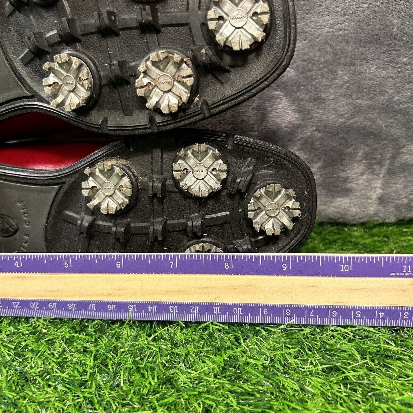 Nike Golf Verdana Last Womens 6 Red Leather Shoes Athletic Comfort Spikes Slip