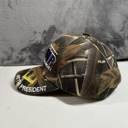 Trump Keep America Great Hat Cap Men Strap Back Green Brown Camo Hunting Outdoor