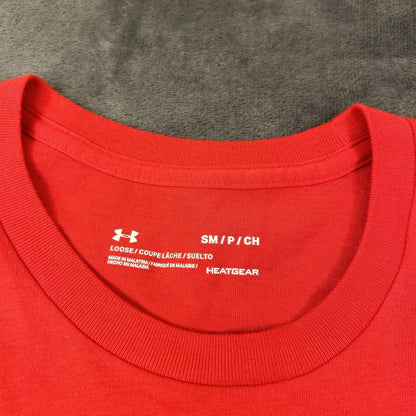 Under Armour Freedom Shirt Mens Small Red Blue Short Sleeve Tee USA Patriotic