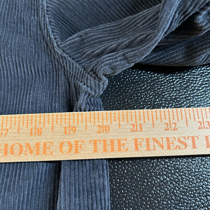 Volcom Halecrest Corduroy Jacket Mens Small Black Full Zip Trucker Outdoor NEW