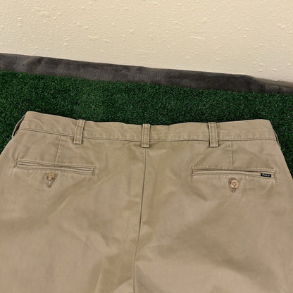 Polo Ralph Lauren Chino Pants Mens 36x34" Beige Classic Fit Casual Preppy Work