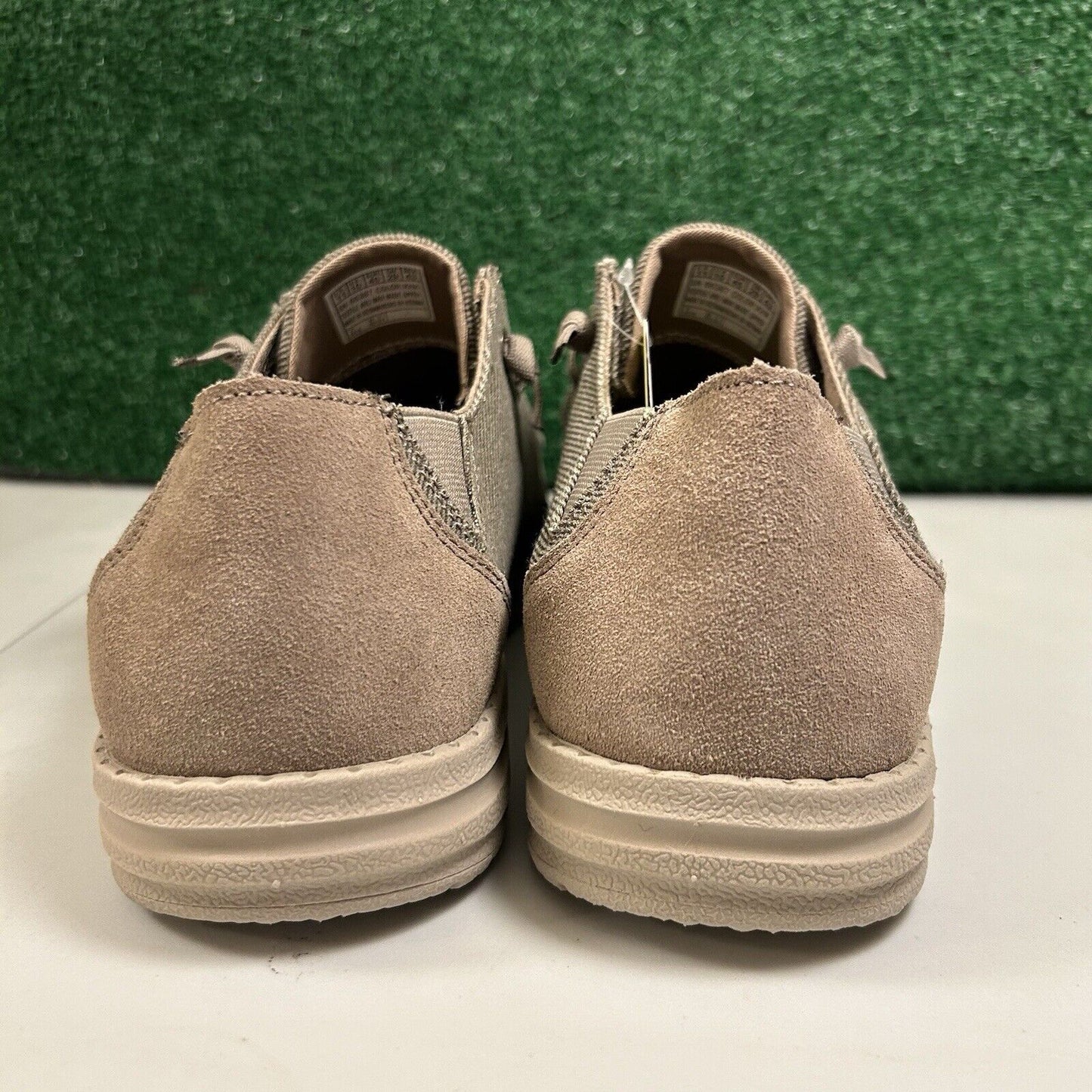 Skechers Melson Raymon Mens 11 Khaki Shoes Loafers Walking Comfort Slip On NEW