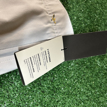 Under Armour Golf Shorts Mens 40" Gray Flat Front Bird Print Water Resistant New