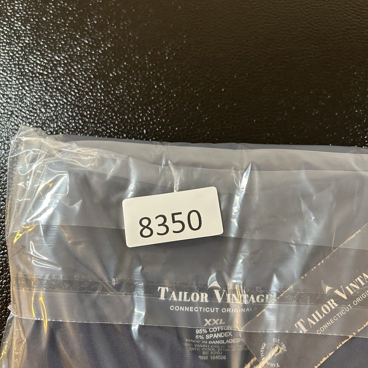 Tailor Vintage Polo Shirt Mens XXL 2XL Navy Stretch Preppy Golf Long Sleeve New