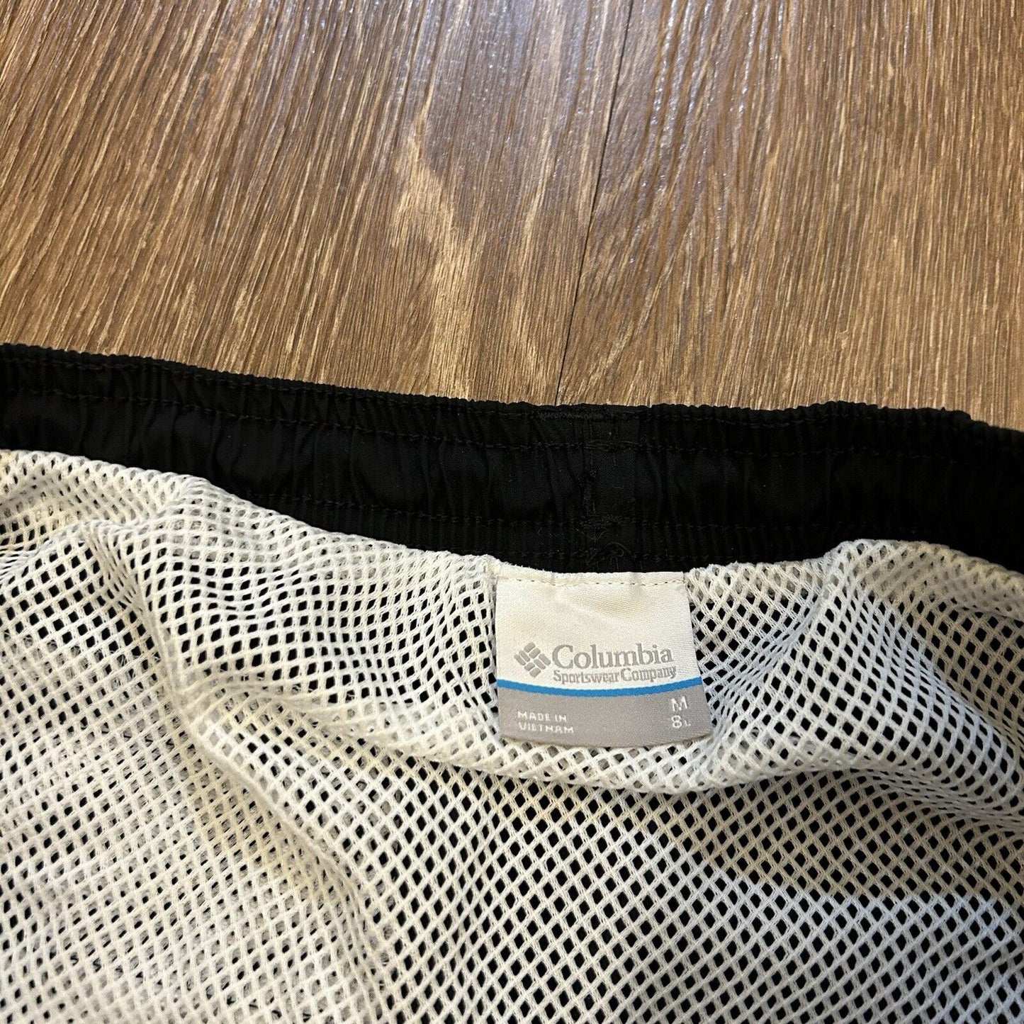 Columbia PFG Shorts Mens Medium 32" Black Relaxed Fit Outdoor Fishing Nylon New