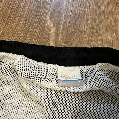 Columbia PFG Shorts Mens Medium 32" Black Relaxed Fit Outdoor Fishing Nylon New