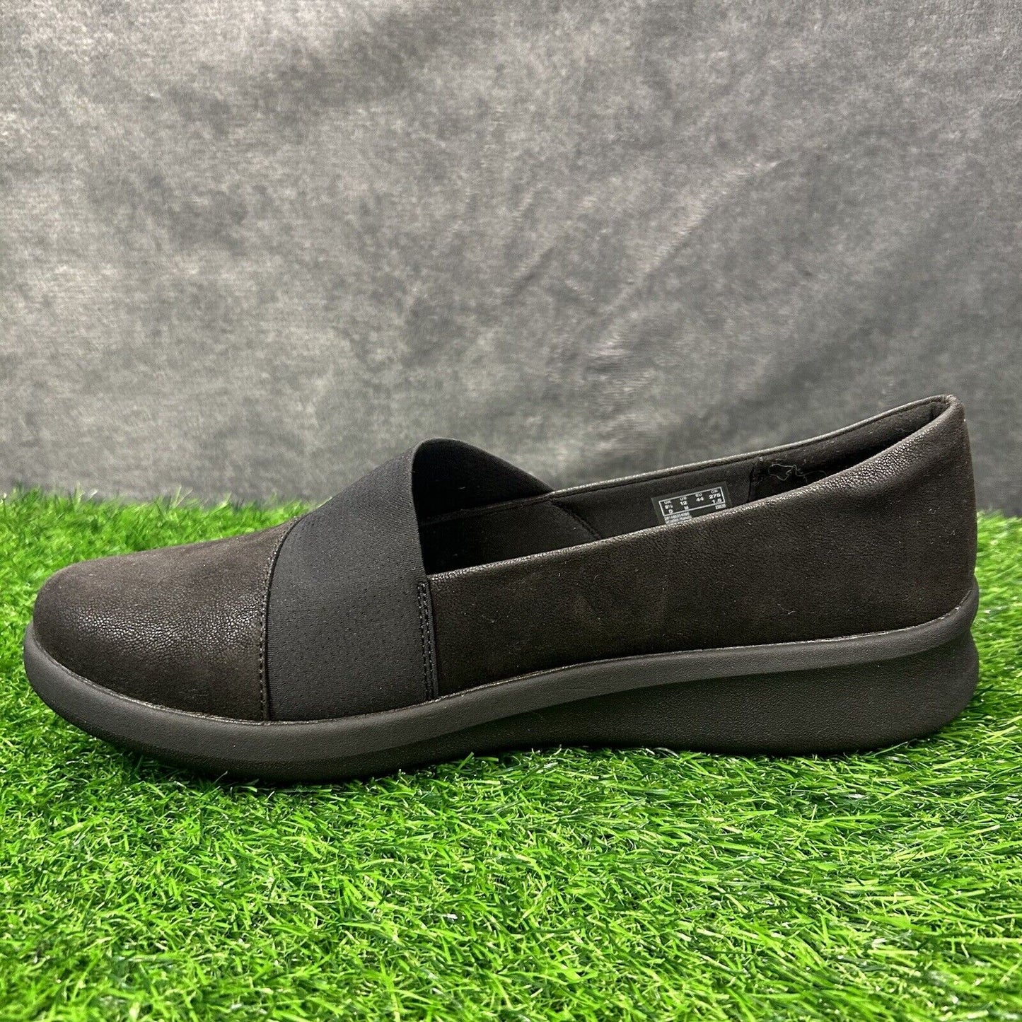 Clarks Sillian 2.0 Moon Womens 12 M Black Shoes Loafers Slip On Comfort Casual