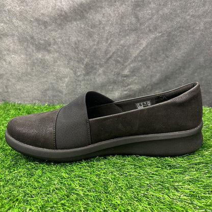 Clarks Sillian 2.0 Moon Womens 12 M Black Shoes Loafers Slip On Comfort Casual