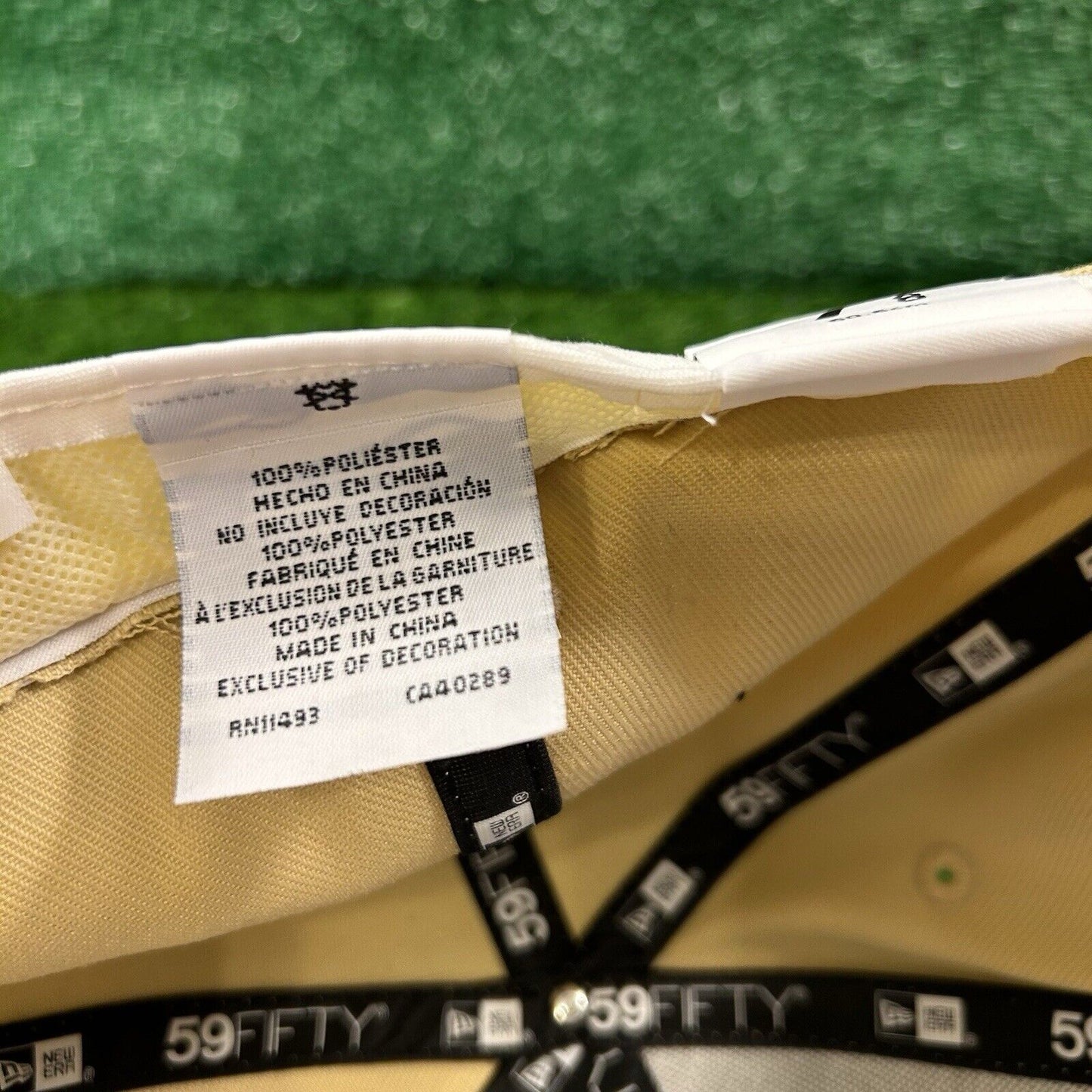 Houston Astros Hat Cap Mens 7 5/8 Beige Green Birchwood New Era Baseball MLB NEW