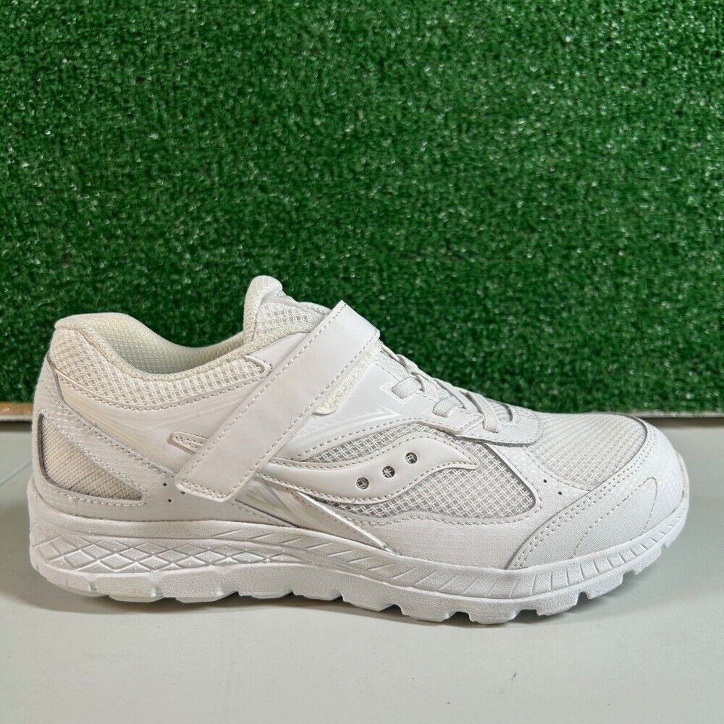 Saucony Cohesion 14 Hook & Loop White Sneakers Athletic Shoes Kids Size 6.5Y