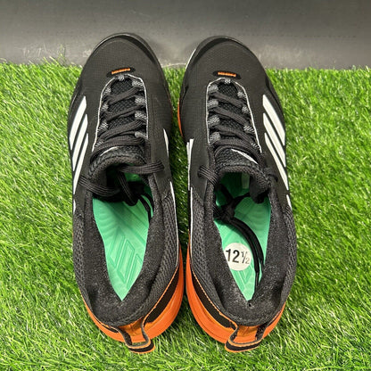 Adidas Icon 7 Mens 12.5 Black Orange Baseball Cleats Metal Low Top Brand New