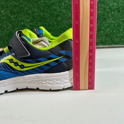 Saucony Velocer Hook & Loop Running Shoes Sneakers Blue/Green Kids Size 2Y