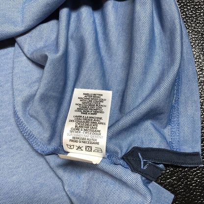 Travis Mathew Polo Shirt Mens XXL 2XL Blue Golf Athletic Pima Short Sleeve