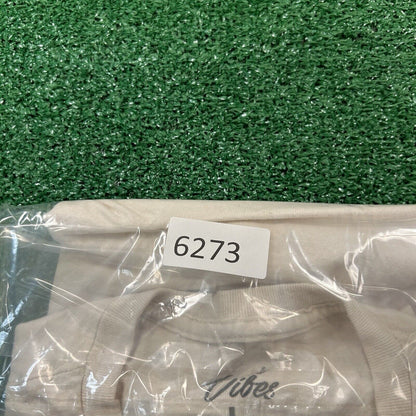 Fresh Vibes Shirt Mens Large Beige Short Sleeve Skulls Beer Skeleton Graphic Tee