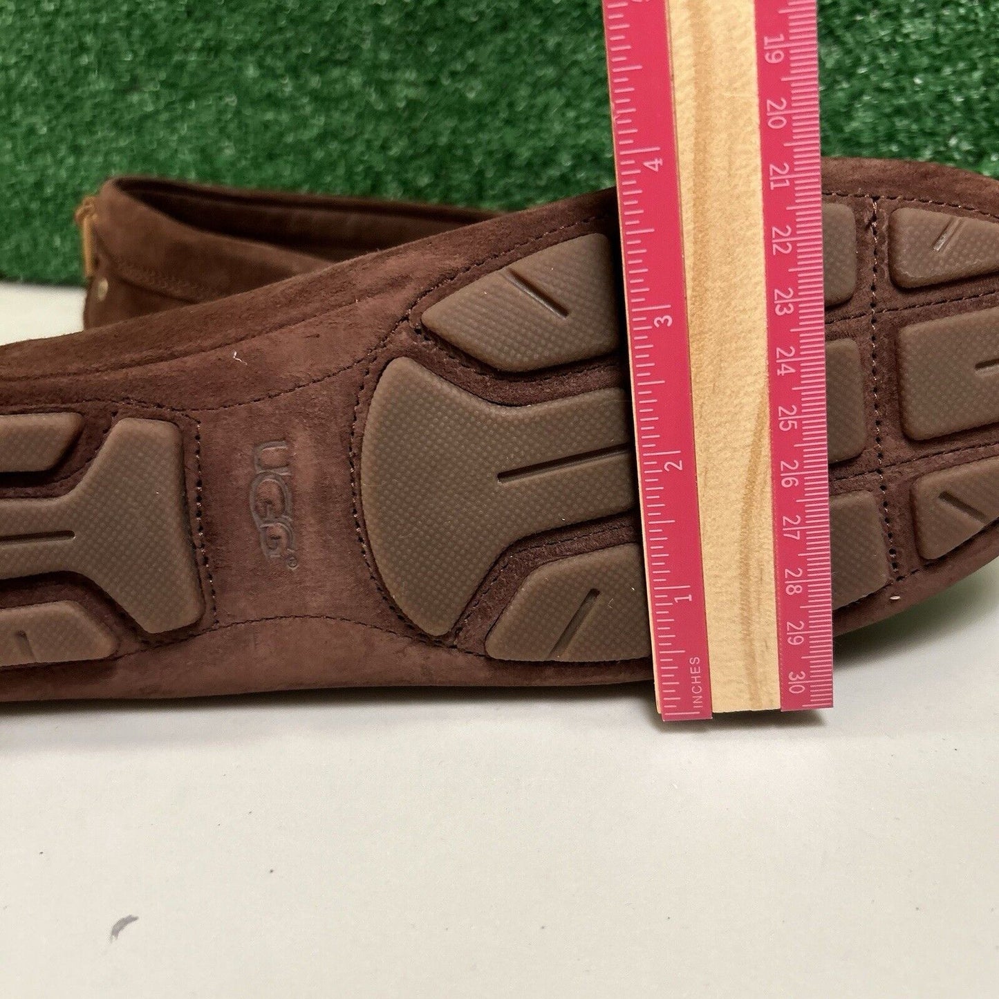 Ugg Ansley Moccasins Womens 10 M Brown Suede Slippers Casual Comfort Fur Warm