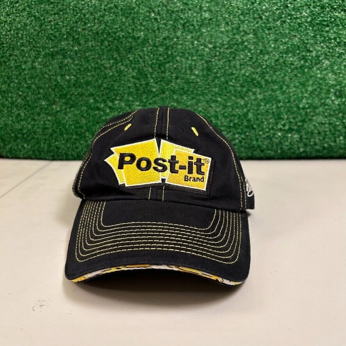 Nascar Post it Baseball Hat Cap Mens Strapback Black Canvas Greg Biffle #16