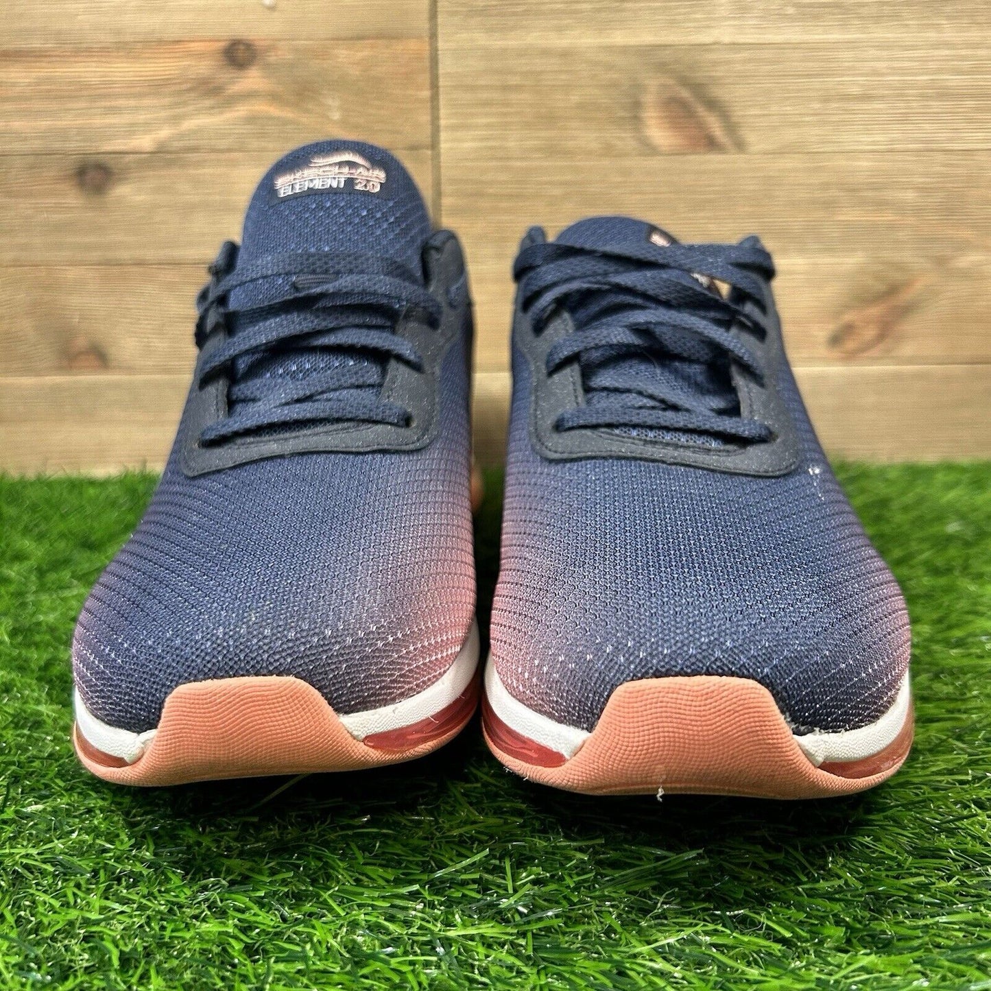 Skechers Air Element 2.0 Womens 10 Blue Coral Shoes Sneaker Athletic Running