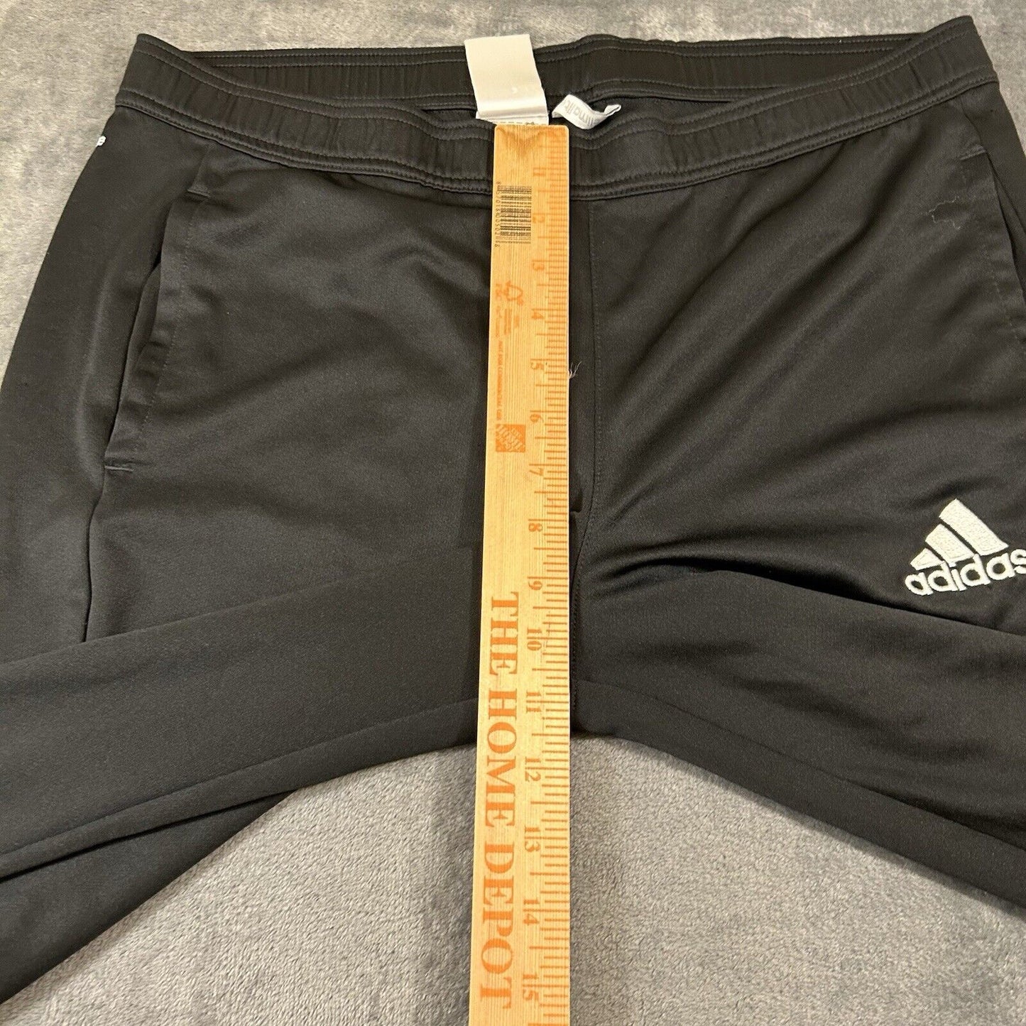 Adidas Shorts Mens Medium Black Running Athletic Gym Loose Drawstring Long