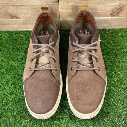 Skechers Porter Elden Oxford Mens 13 Brown Shoes Sneakers Suede Leather Casual