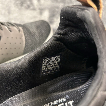 Skechers Delson Mens 8.5 Black Gray Shoes Sneakers Athletic Running Casual Walk