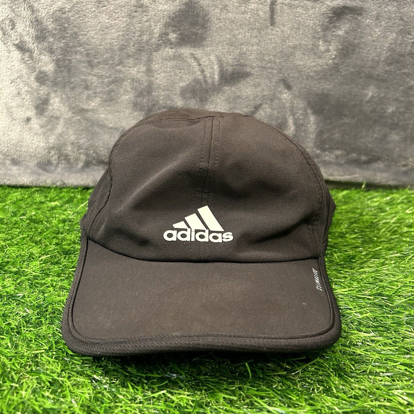 Adidas Aeroready Hat Cap Adult Black White Strapback Lightweight Athletic Run