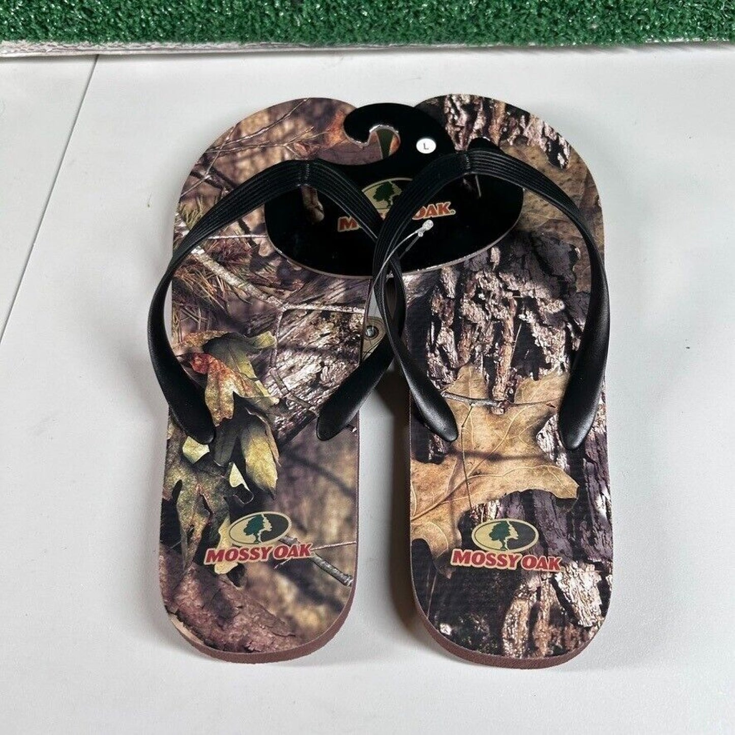 Mossy Oak Camo Flip Flops Sandals Thong Outdoor Comfort Slides Mens Large 11-12