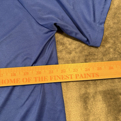 Under Armour Shirt Mens Extra Large Blue Short Sleeve Athletic Running Heatgear