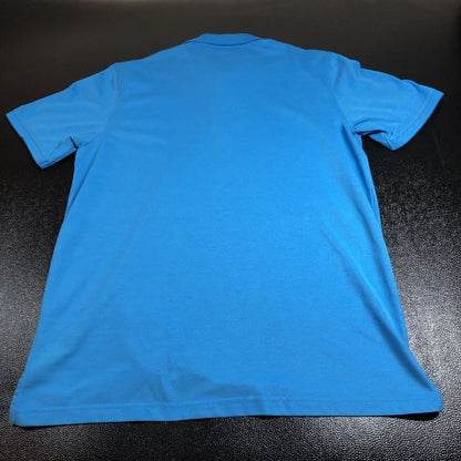 Izod Performance Polo Shirt Mens Large Blue Short Sleeve Golf Athletic Comfort