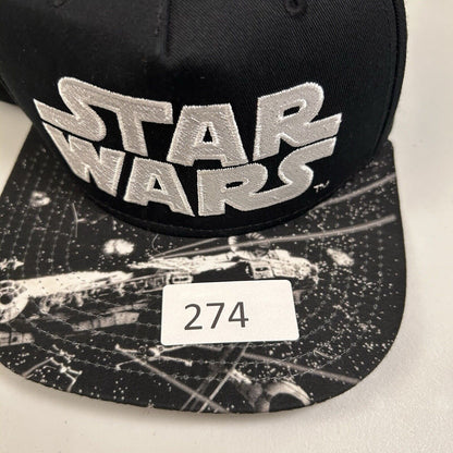 Star Wars Hat Cap Mens Snapback Black Gray Lucasfilm Movie Adjustable Galaxy