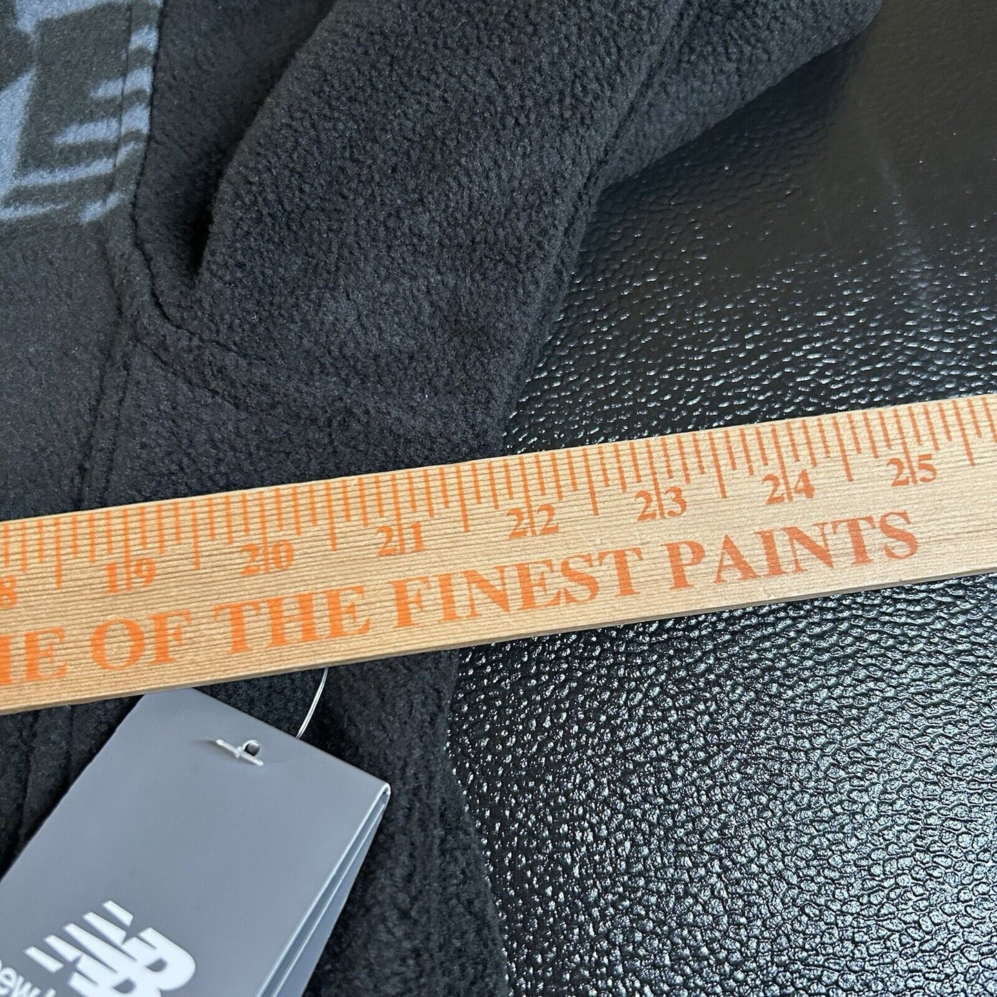 New Balance Fleece Jacket Mens Small Black Full Zip Comfort Outdoor Pockets NEW