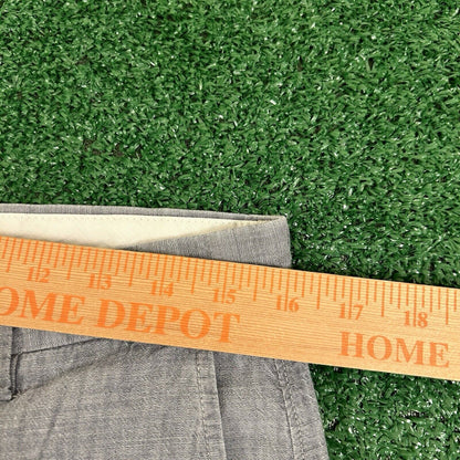 J Crew Chino Shorts Mens 31 Blue/Gray Casual Outdoor Golf 10.5" Inseam