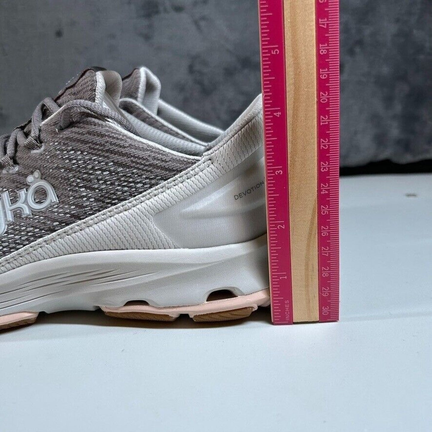 Ryka Devotion X Walking Shoes Comfort Athletic Sneakers Gray Womens 9.5 Wide