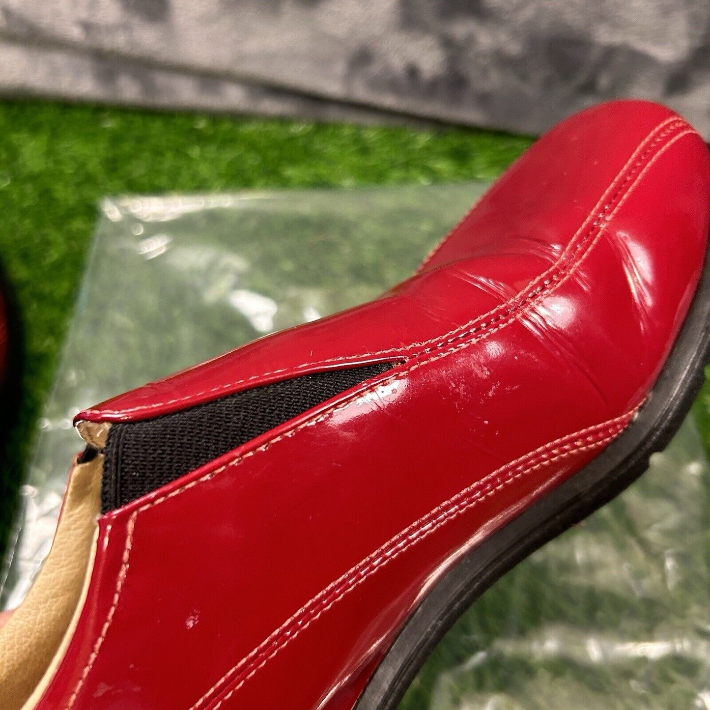 Nike Golf Verdana Last Womens 6 Red Leather Shoes Athletic Comfort Spikes Slip